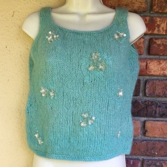 Mohair Vintage Sweater Vest approximately Small - Picture 1 of 4